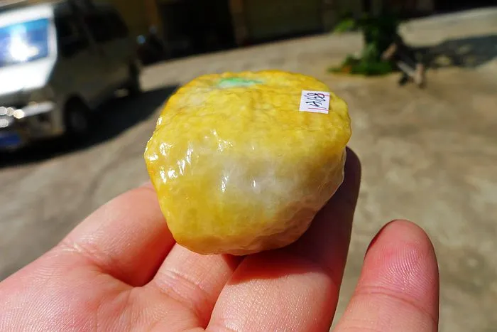 Natural Jade Rough Jadeite Raw (106g,5.8X3.7X2.5cm)