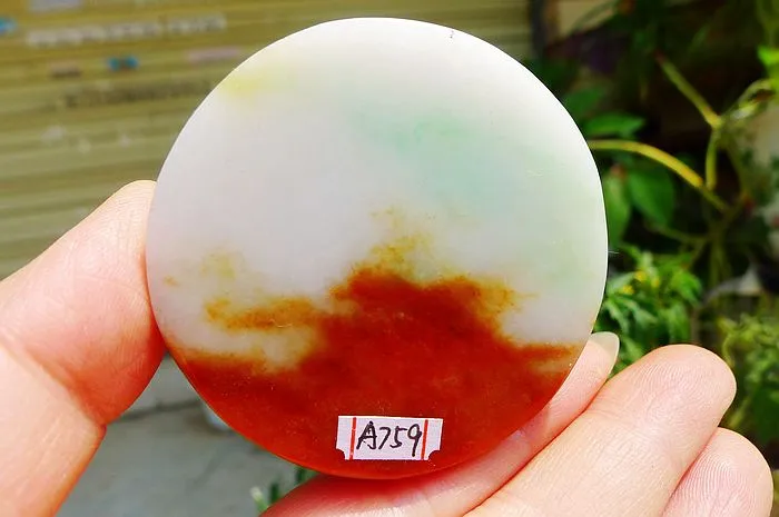 Natural Jade Rough Jadeite Raw (110g,5.35X1.5cm)