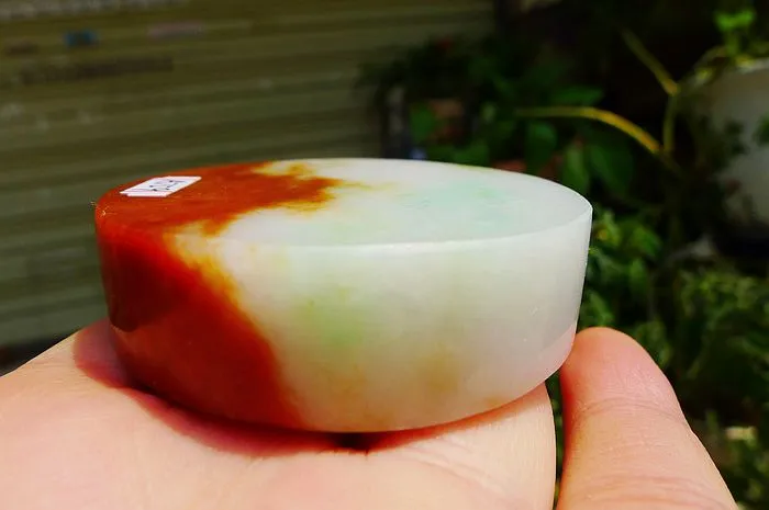 Natural Jade Rough Jadeite Raw (110g,5.35X1.5cm)