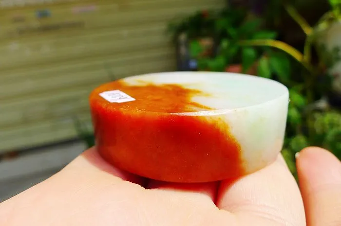 Natural Jade Rough Jadeite Raw (110g,5.35X1.5cm)