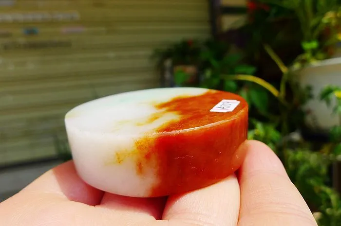 Natural Jade Rough Jadeite Raw (110g,5.35X1.5cm)
