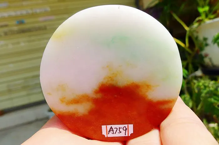Natural Jade Rough Jadeite Raw (110g,5.35X1.5cm)