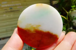 Natural Jade Rough Jadeite Raw (110g,5.35X1.5cm)