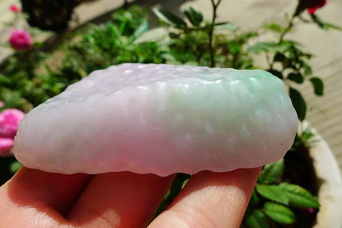 Natural Jade Rough Jadeite Raw (120g,7.6X5.6X1.7cm)