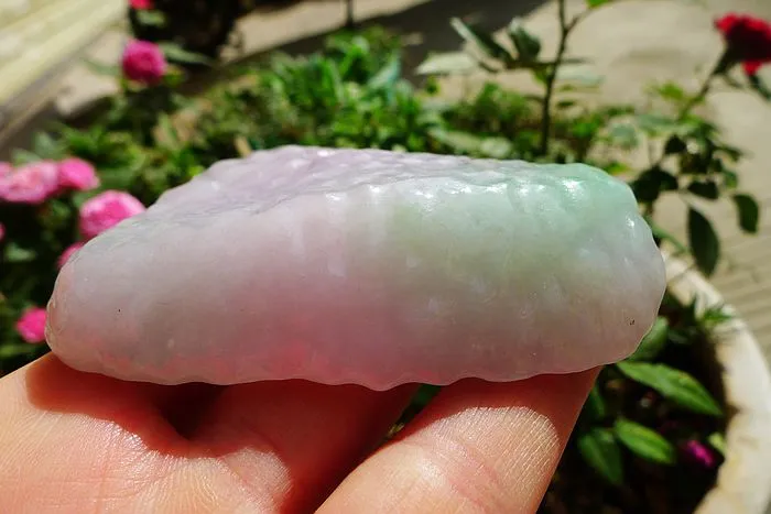 Natural Jade Rough Jadeite Raw (120g,7.6X5.6X1.7cm)