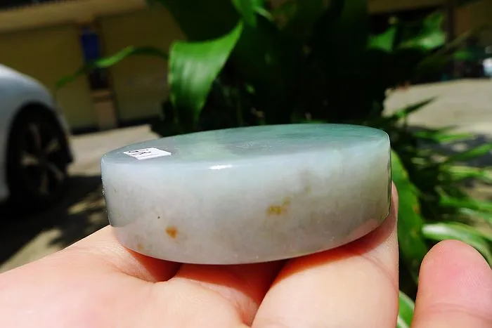 Natural Jade Rough Jadeite Raw (125g,5.7X5.7X1.45cm)