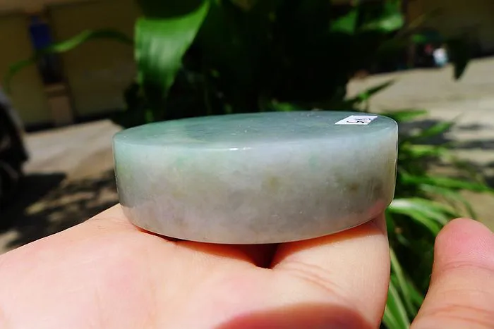 Natural Jade Rough Jadeite Raw (125g,5.7X5.7X1.45cm)