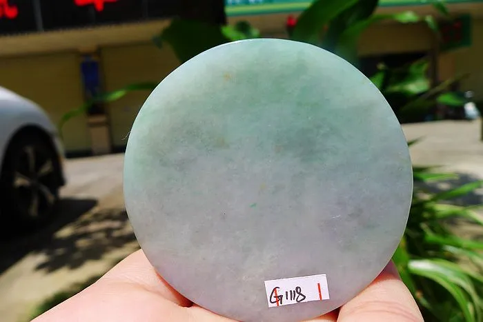 Natural Jade Rough Jadeite Raw (125g,5.7X5.7X1.45cm)
