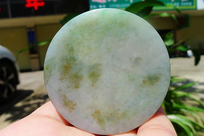 Natural Jade Rough Jadeite Raw (125g,5.7X5.7X1.45cm)