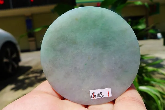Natural Jade Rough Jadeite Raw (125g,5.7X5.7X1.45cm)
