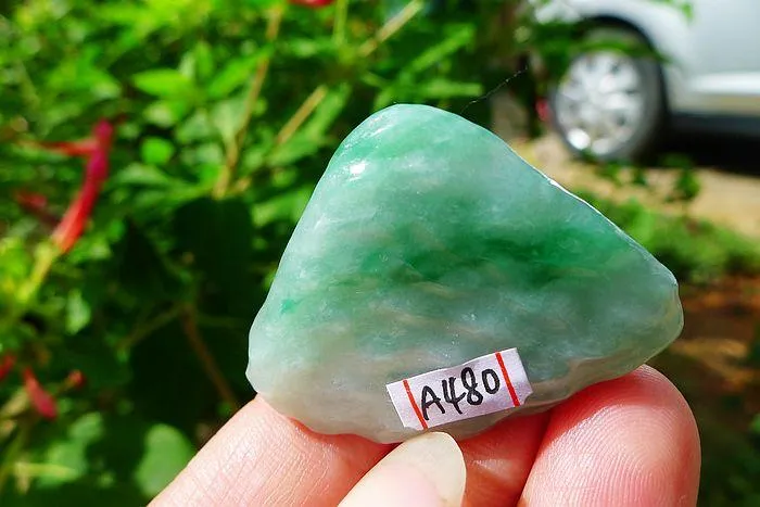 Natural Jade Rough Jadeite Raw (12g,3.9X3.1X0.5cm)