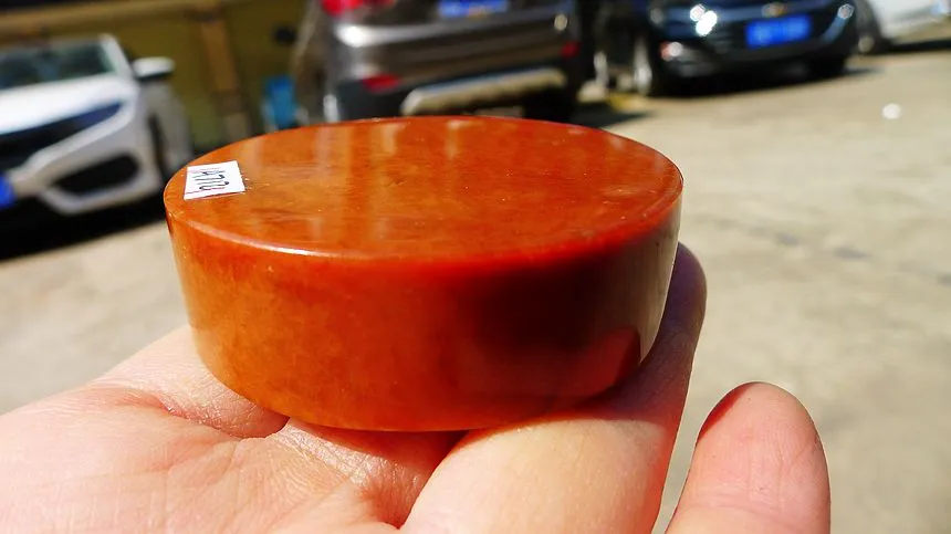 Natural Jade Rough Jadeite Raw (132g,5.45X1.6cm)