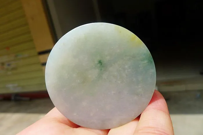 Natural Jade Rough Jadeite Raw (133g,5.2X5.2X1.9cm)