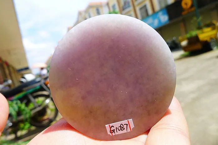 Natural Jade Rough Jadeite Raw (138g,5.65X5.65X1.6cm)