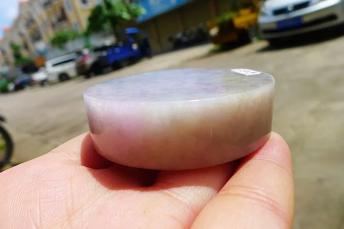 Natural Jade Rough Jadeite Raw (138g,5.65X5.65X1.6cm)