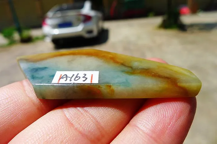 Natural Jade Rough Jadeite Raw (14g,5.6X2.2X0.5cm)