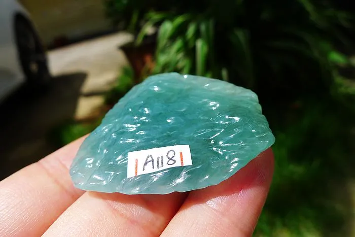 Natural Jade Rough Jadeite Raw (22g,4.2X3.4X0.85cm)