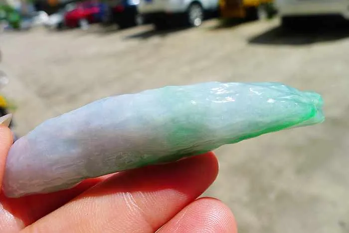 Natural Jade Rough Jadeite Raw (22g,7.6X1.6X0.95cm)