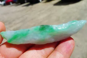 Natural Jade Rough Jadeite Raw (22g,7.6X1.6X0.95cm)