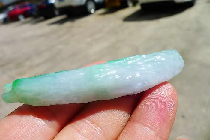Natural Jade Rough Jadeite Raw (22g,7.6X1.6X0.95cm)