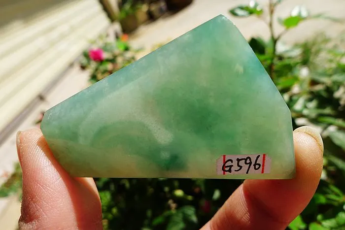 Natural Jade Rough Jadeite Raw (23.5g,5.3X3.3X0.5cm)