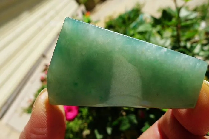 Natural Jade Rough Jadeite Raw (23.5g,5.3X3.3X0.5cm)