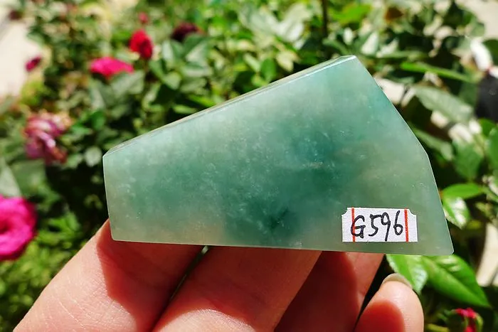 Natural Jade Rough Jadeite Raw (23.5g,5.3X3.3X0.5cm)