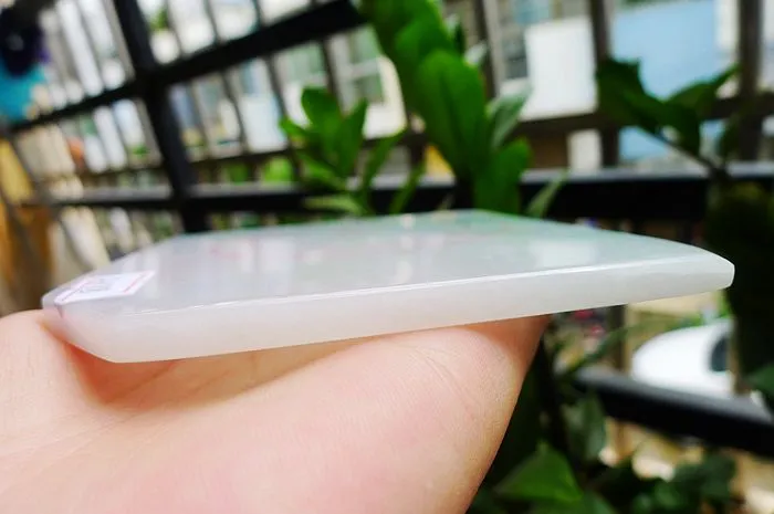 Natural Jade Rough Jadeite Raw (242g,11.6X10.2X0.65cm)