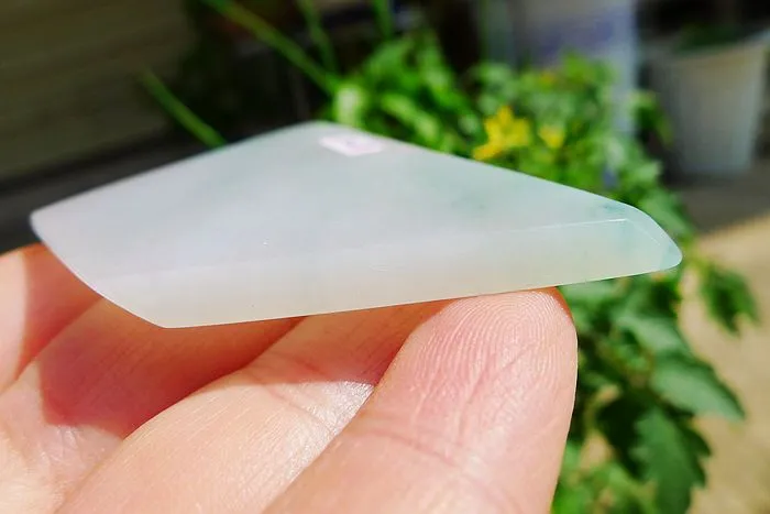 Natural Jade Rough Jadeite Raw (39g,7.3X4.7X0.5cm)