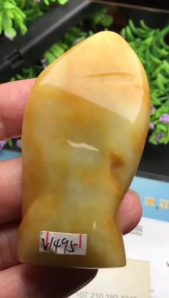 Natural Jade Rough Jadeite Raw (42g,6.4x3.2x1.2cm)-V1495