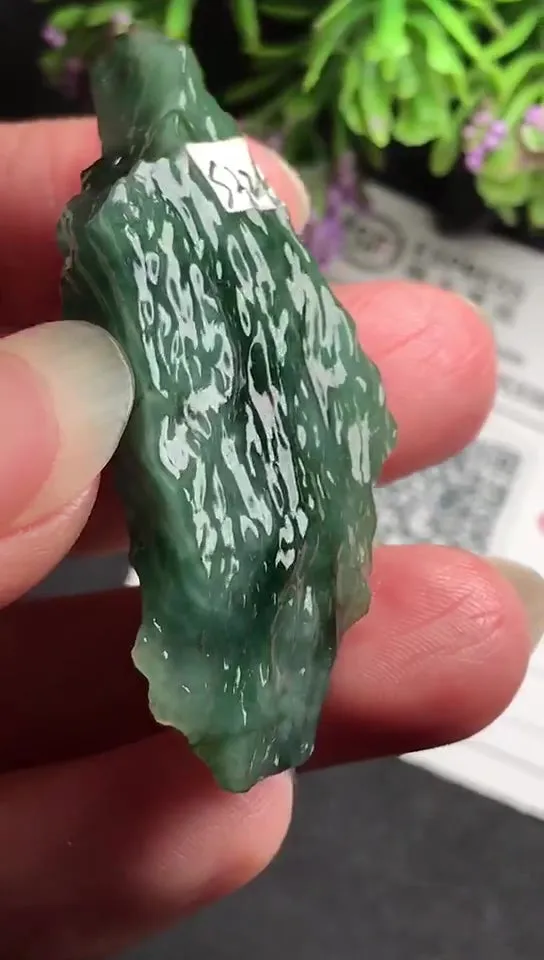 Natural Jade Rough Jadeite Raw (5.0x2.3X1.1cm)-S3260