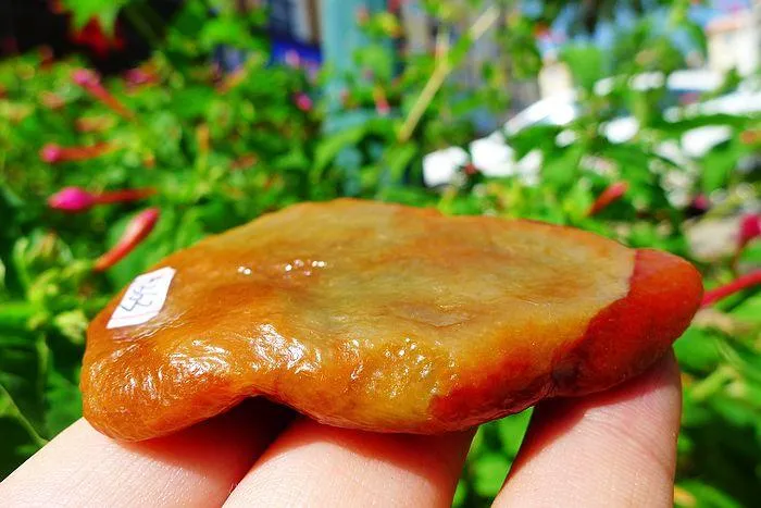 Natural Jade Rough Jadeite Raw (57g,7.2X4.6X0.95cm)
