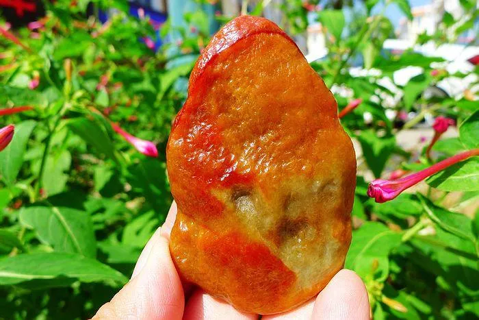 Natural Jade Rough Jadeite Raw (57g,7.2X4.6X0.95cm)