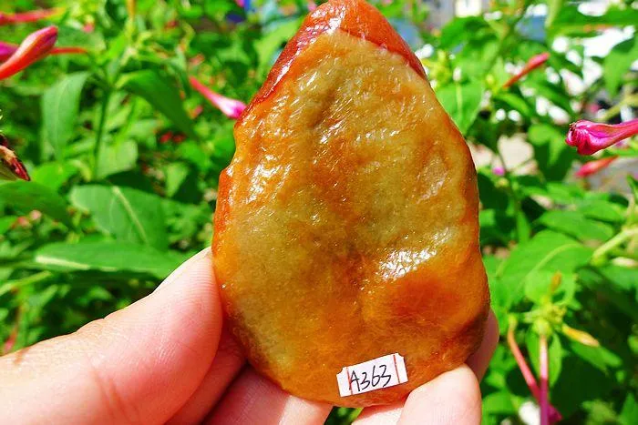 Natural Jade Rough Jadeite Raw (57g,7.2X4.6X0.95cm)