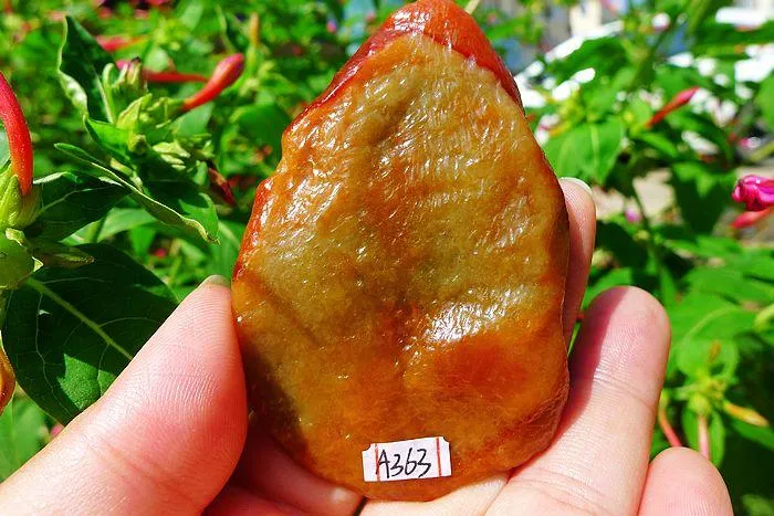 Natural Jade Rough Jadeite Raw (57g,7.2X4.6X0.95cm)