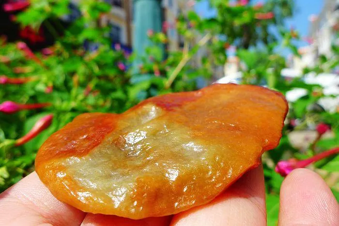 Natural Jade Rough Jadeite Raw (57g,7.2X4.6X0.95cm)