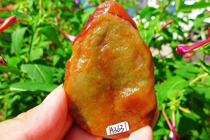 Natural Jade Rough Jadeite Raw (57g,7.2X4.6X0.95cm)