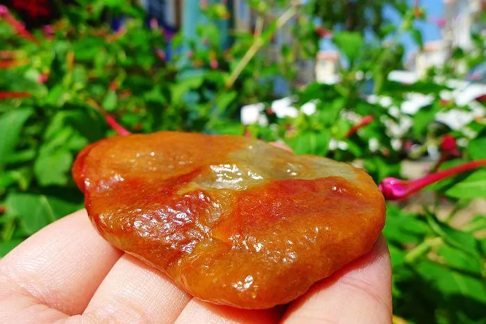 Natural Jade Rough Jadeite Raw (57g,7.2X4.6X0.95cm)