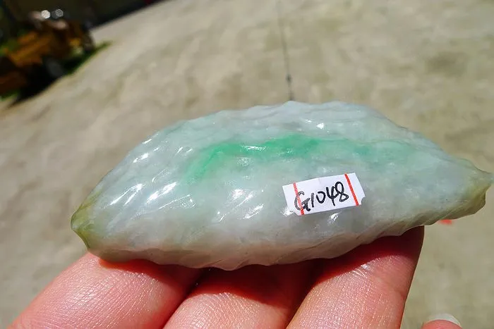 Natural Jade Rough Jadeite Raw (58g,6.6X3.3X1.35cm)