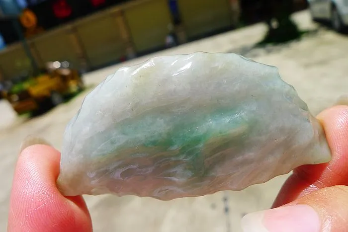 Natural Jade Rough Jadeite Raw (58g,6.6X3.3X1.35cm)