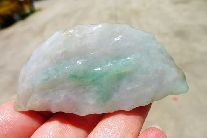 Natural Jade Rough Jadeite Raw (58g,6.6X3.3X1.35cm)