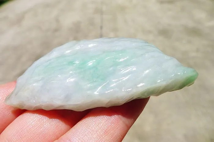Natural Jade Rough Jadeite Raw (58g,6.6X3.3X1.35cm)