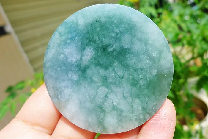 Natural Jade Rough Jadeite Raw (63g,5.5X5.5X0.7cm)