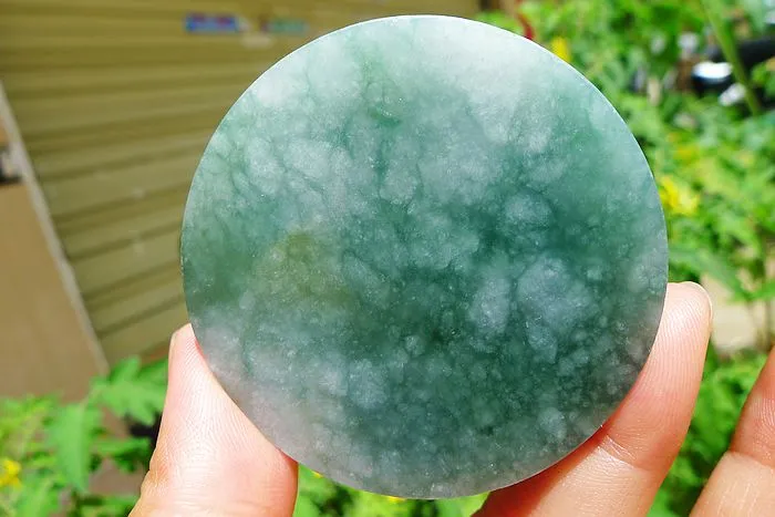 Natural Jade Rough Jadeite Raw (63g,5.5X5.5X0.7cm)