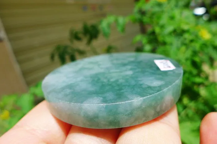 Natural Jade Rough Jadeite Raw (63g,5.5X5.5X0.7cm)