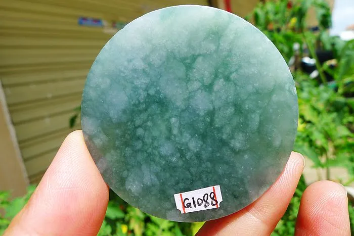 Natural Jade Rough Jadeite Raw (63g,5.5X5.5X0.7cm)