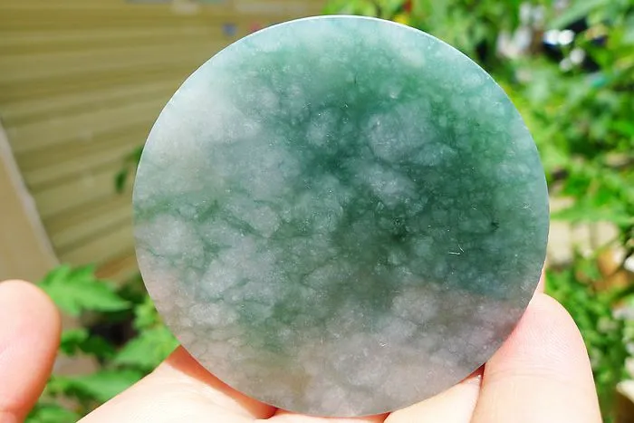 Natural Jade Rough Jadeite Raw (63g,5.5X5.5X0.7cm)