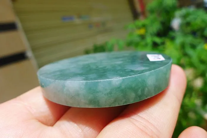 Natural Jade Rough Jadeite Raw (63g,5.5X5.5X0.7cm)