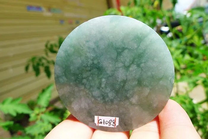 Natural Jade Rough Jadeite Raw (63g,5.5X5.5X0.7cm)