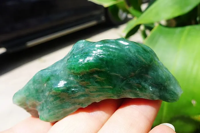 Natural Jade Rough Jadeite Raw (63g,7.4X2.5X1.7cm)
